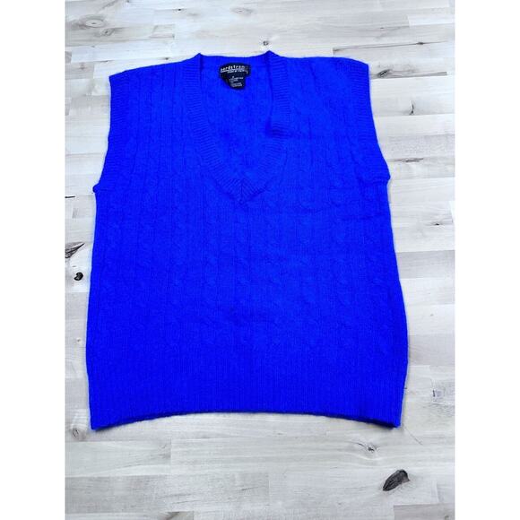 Nordstrom Point Of View Angora Rabbit Hair Lambs Wool Sweater Vest Women Small - Picture 1 of 6